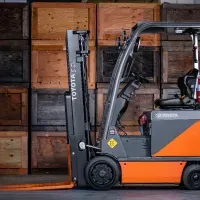 Image of heavy duty Toyota Forklift available for rental from Palco Supply in Maple Ridge Canada.
